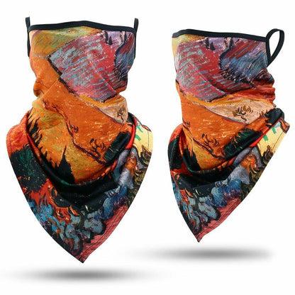 Printed Bandana Cycling Ear Face Mask Neck Gaiter Hunting Running Scarf 26*42 CM