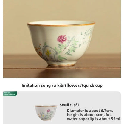 55ml Jingdezhen Ceramic Master Cup Household Tea Tasting Cup Kung Fu Teaset