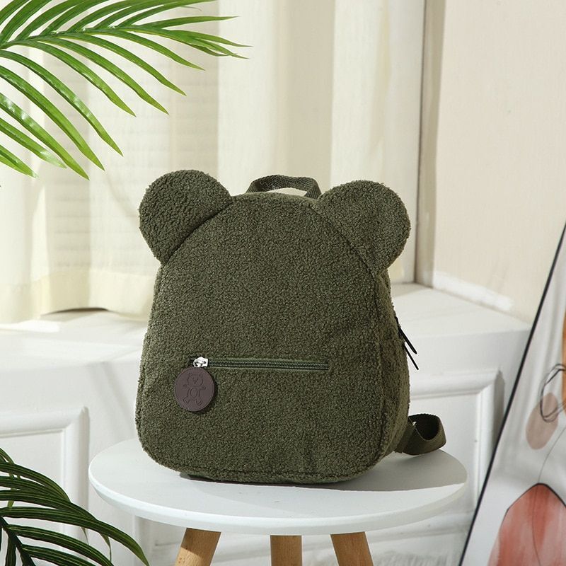 Backpack Portable Mini Travel Shopping Rucksacks Shoulder Bag 28*27*13 CM Green