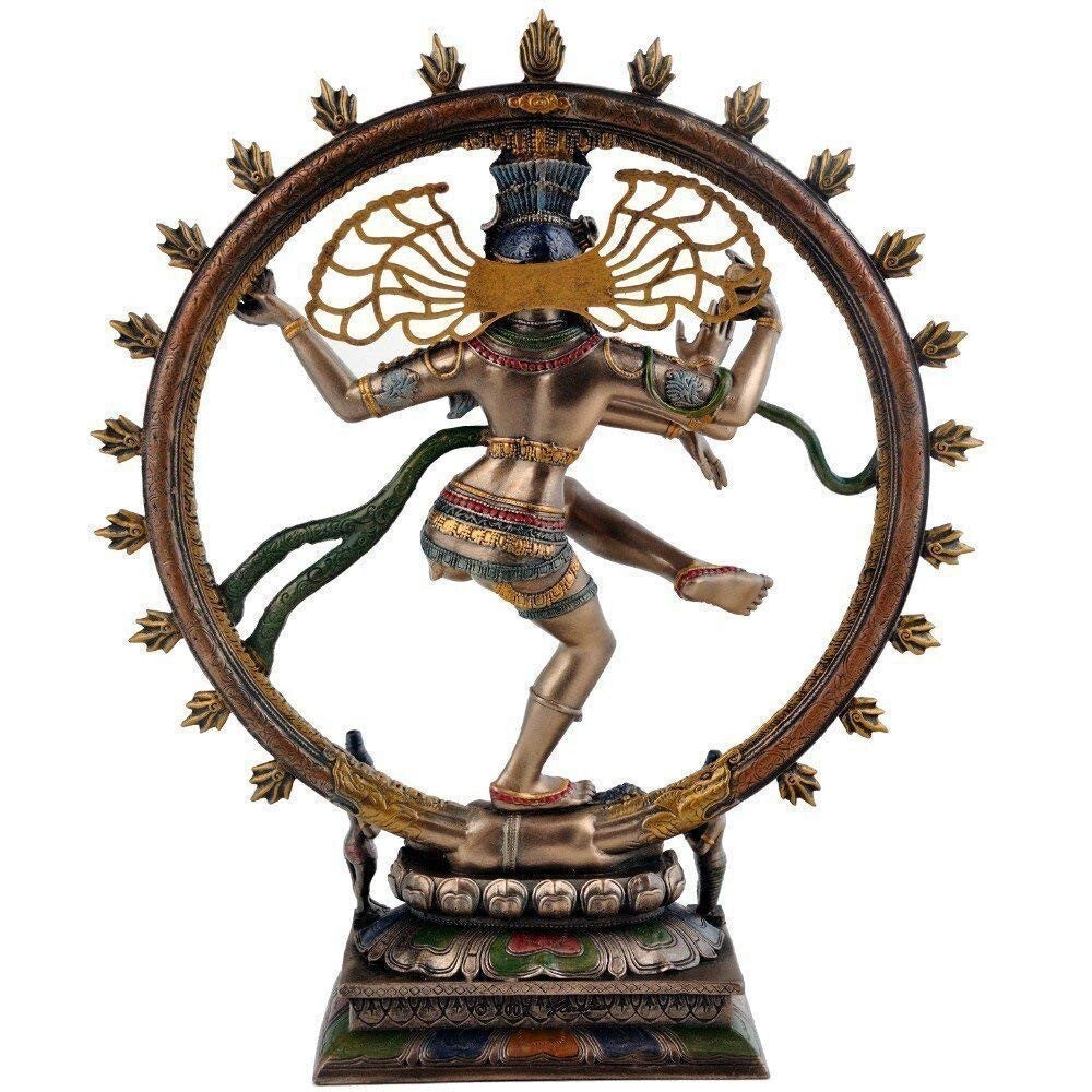 Hindu God Lord Resin Dancing Natraja Murti Shiva Idol Statute Figurine