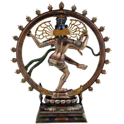 Hindu God Lord Resin Dancing Natraja Murti Shiva Idol Statute Figurine