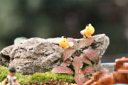 Moss Micro Landscape Deco Garden Deco Mini 8pcs Little Bee Decoration Supplies