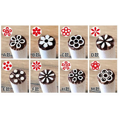 Pottery Stamp Clay Wooden Modeling Textured Pattern Ceramic Embossing Seal Tools