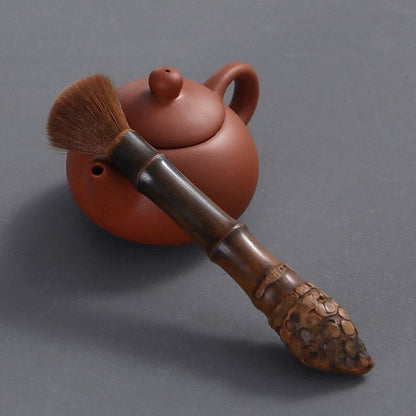 Natural Bamboo Tea Brush|Tea Accessories|Pot Brush|Tea Pet Brush