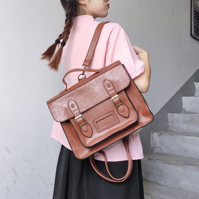 Student School Bag Pu Leather Female Bags Women Shoulder Bag Ladies Totes