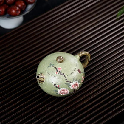 210ml Chinese Yixing Purple Clay Handmade Xishi Pot Tea Kettle Chinese Teaware