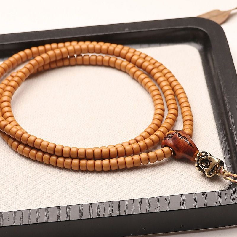 Handmade Olive Nut 200 Beads Mala 5x3mm Old Type Prayer Beads