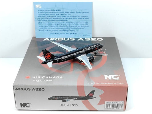 1:400 NG Model AIR CANADA AIRBUS A320 Passenger Aircraft Diecast Airplane Model