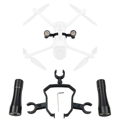 2 Pcs Black Flashlight With Bracket & Wrench Durable For DJI Air 3 Drone