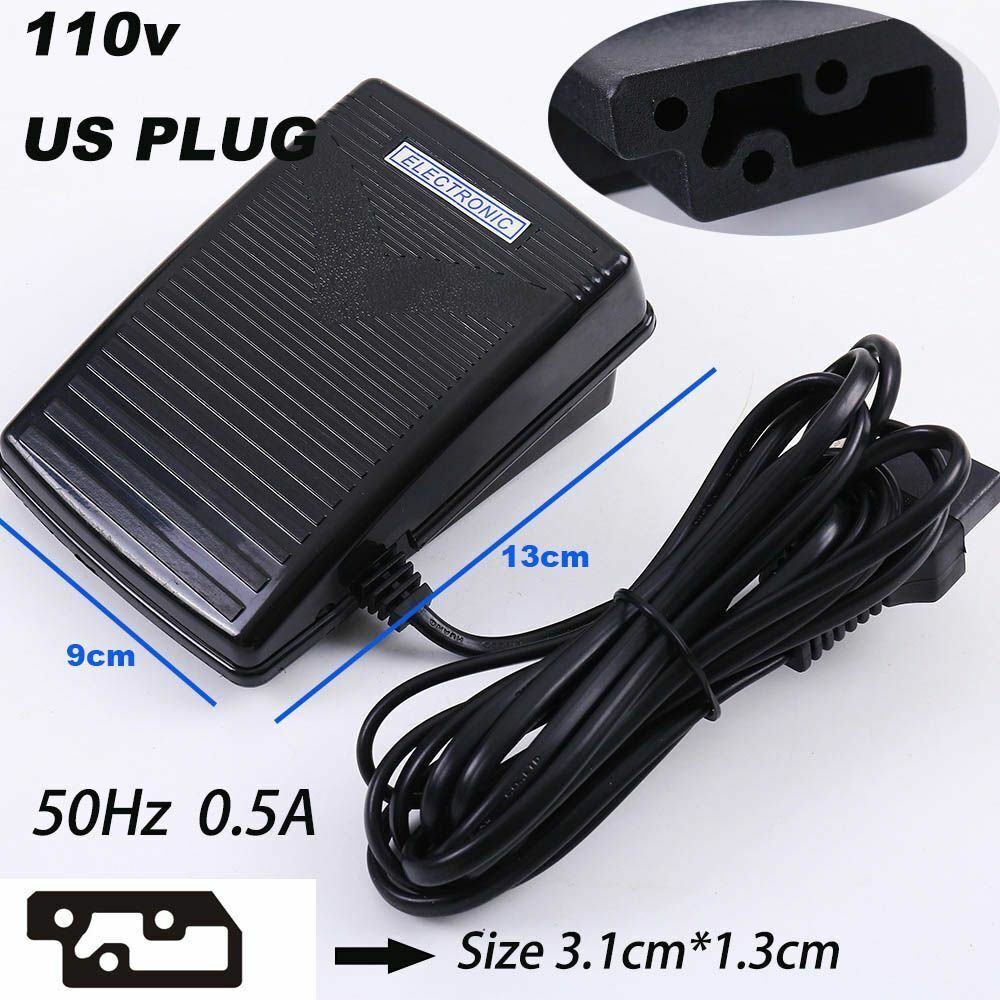 Sewing Machine Foot Pedal Speed Adjust Controller Motor Accessories Power Switch