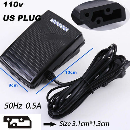 Sewing Machine Foot Pedal Speed Adjust Controller Motor Accessories Power Switch