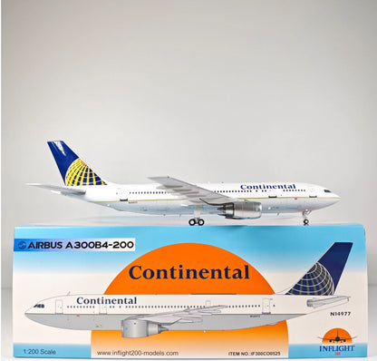 1:200 InFlight Continental A300B4-200 N14977 Airplane Diecast Plane Model