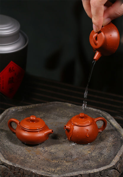 Mini Tea Pot Yixing Zisha Dahongpao Clay Tea Pet Home Decoration On Tea Tray Pot