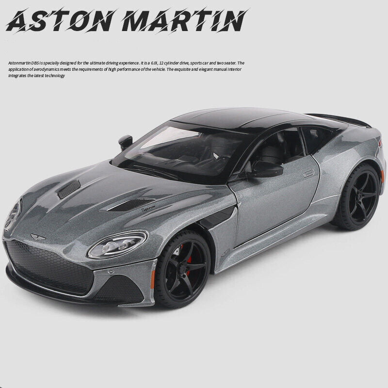 1:24 Aston Martin DBS Superleggera Diecast Model Vehicle Toy Car New Gift Kids