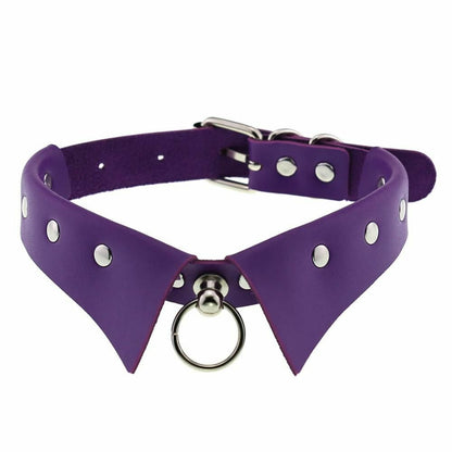 Women Men Chokers Steampunk Party Necklace Gothic Collar Pendants Leather 4x43cm