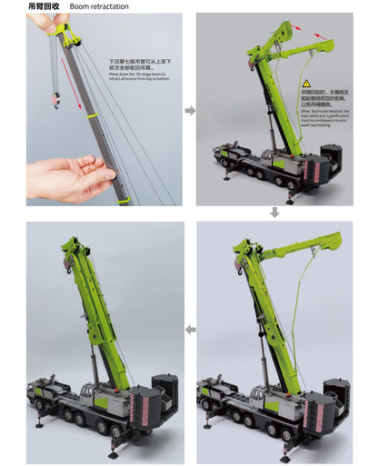 1:50 ZOOMLION ZAT3000V 300T ALL TERRAIN CRANE Construction Machine Diecast Model