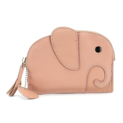 Wallets Genuine Leather Zipper Purses Small Cowhide Money Bag Coin Card Holders