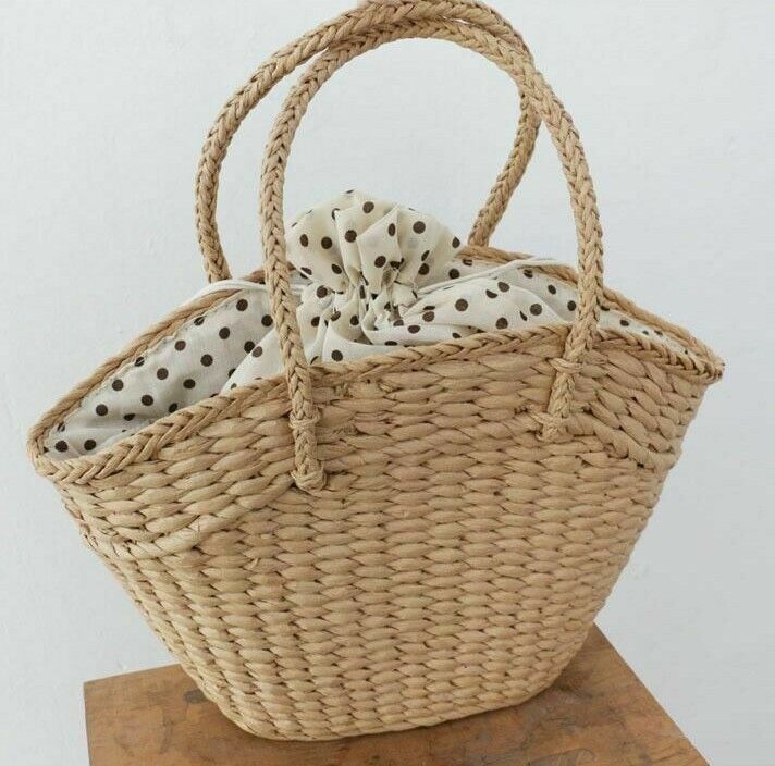 Women Handbags 41x35cm Rattan Wicker Woven Shoulder Bags Summer Beach Large Tote
