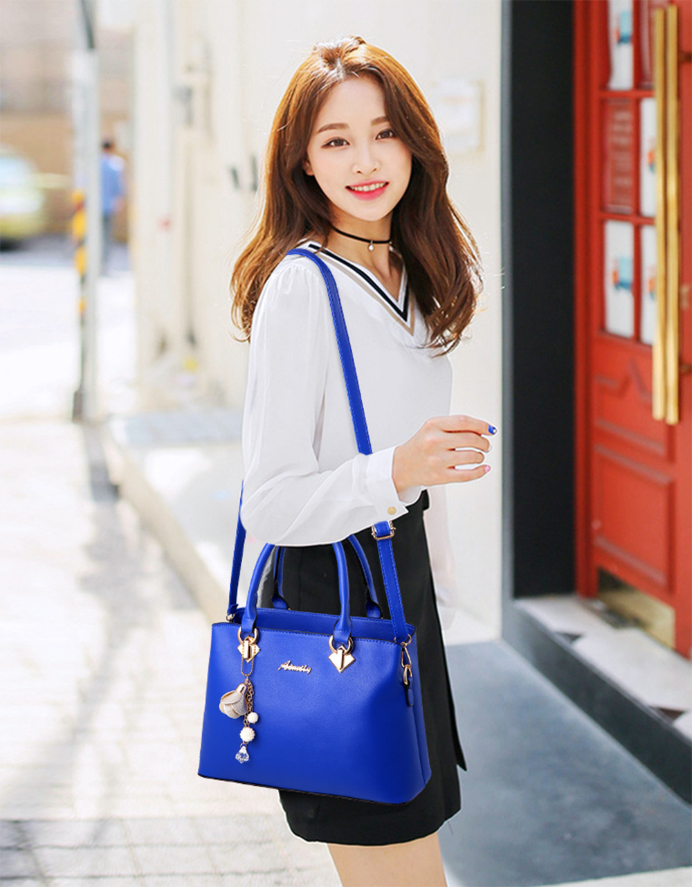 Women PU Leather Handbags Shoulder Bag Purse Messenger Satchel Crossbody Tote