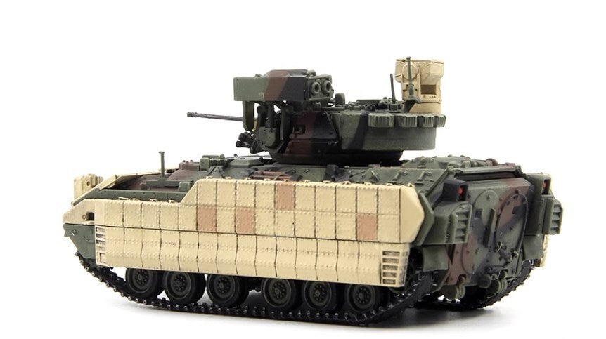1Pcs 1:72 US M2A3 BUSKIII Bradley Infantry Fighting Vehicle Model Collection Box
