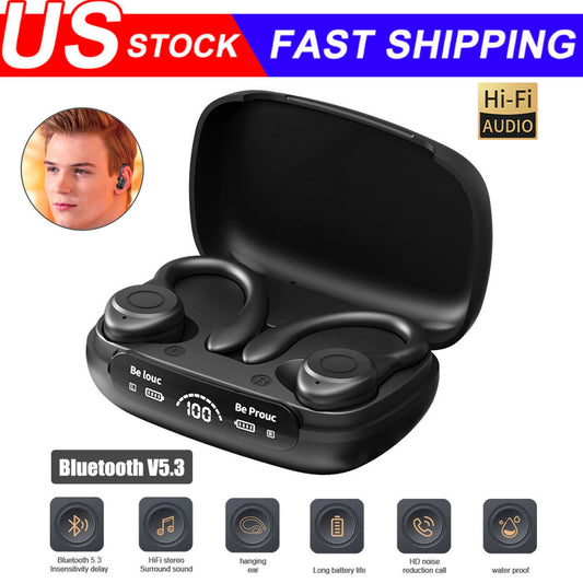 Wireless Bluetooth 5.3 Headset TWS Earphones Earbuds Stereo Headphones Ear Hook