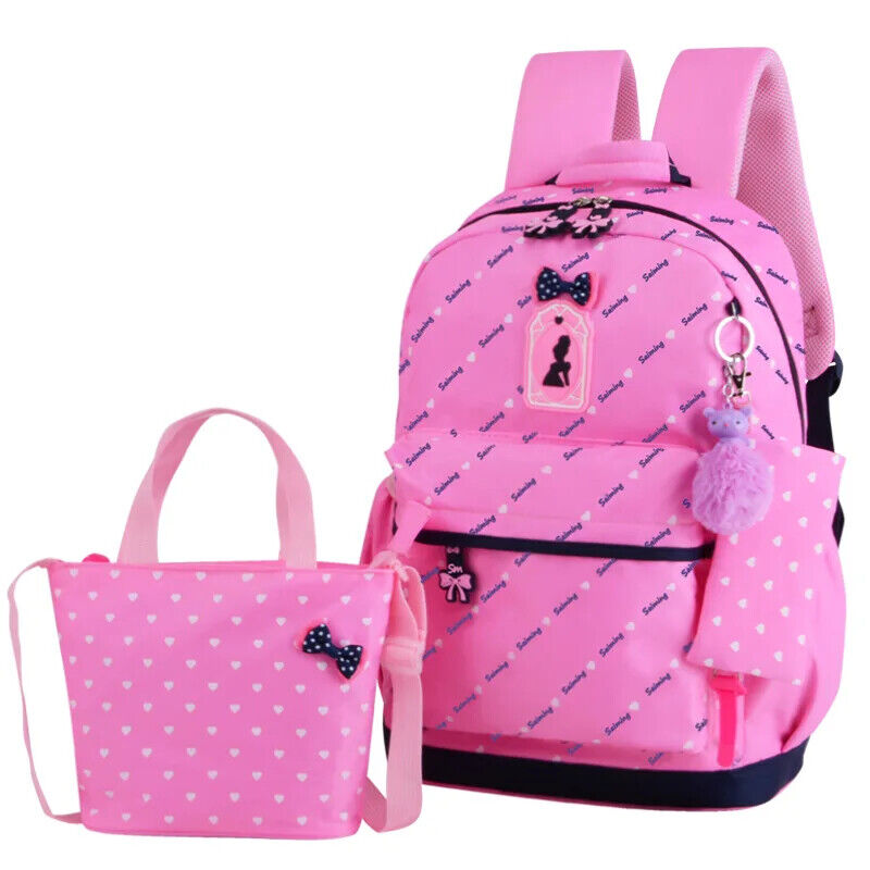 3pcs/set School Bag Backpacks Schoolbag Kids Children Girls Bag Student