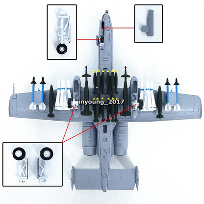 1:100 Fairchild Republic A-10 Thunderbolt II Airplane Model Diecast Plane Model