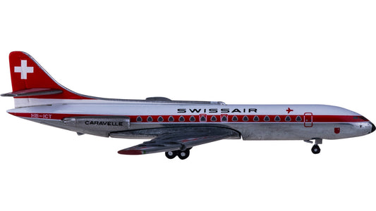 1:500 Herpa SWISSAIR Sud Aviation SE 210 Passenger Airplane Diecast Plane Model