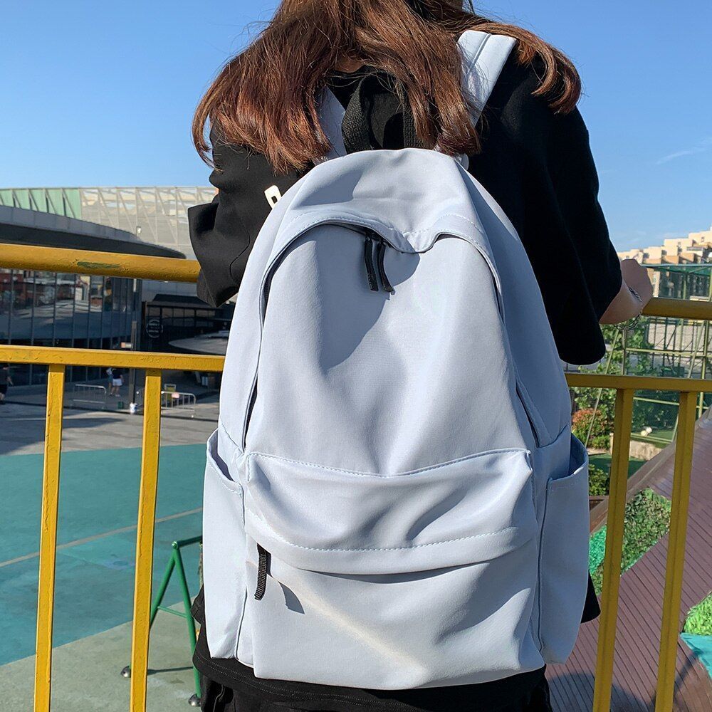Travel Laptop Bag Student Waterproof Backpack School College 32*14*45CM Blue Red
