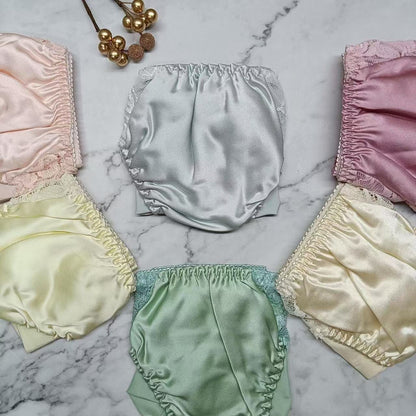 8pcs 100% Silk Women's Bikinis Panties Lace Size: M L XXL