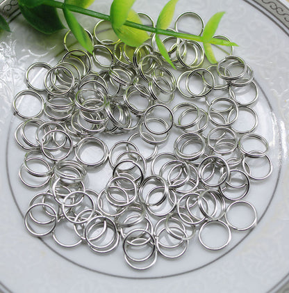1000pcs 8mm Metal Round Split Rings Small Double Ring For Jewelry Making DIY