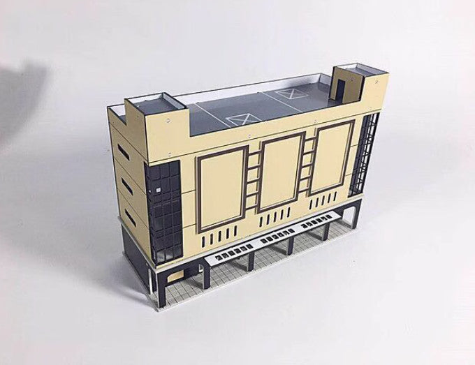 1/150 Scale Buildings Railroad Modern Commercial Orange Shopping Mall Model A1