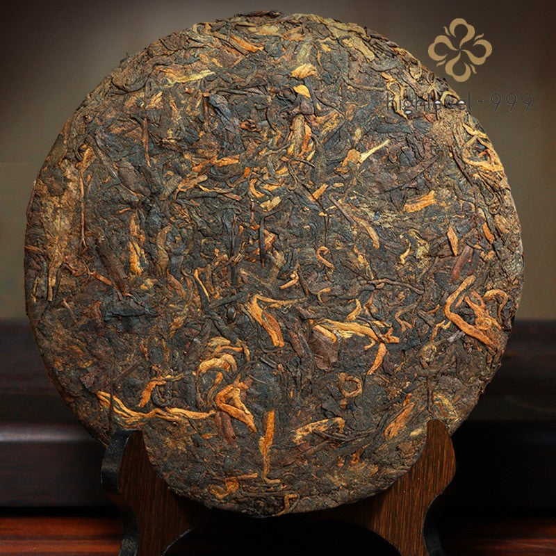 357g Ripe Pu'er Cake Bulang Mountain Banna Ancient Tree Yunnan Qizi Tea
