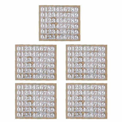 Decorative Stickers 3mm Alphabet Letters Numbers Chunky Glitter Epoxy Resin 5Pcs