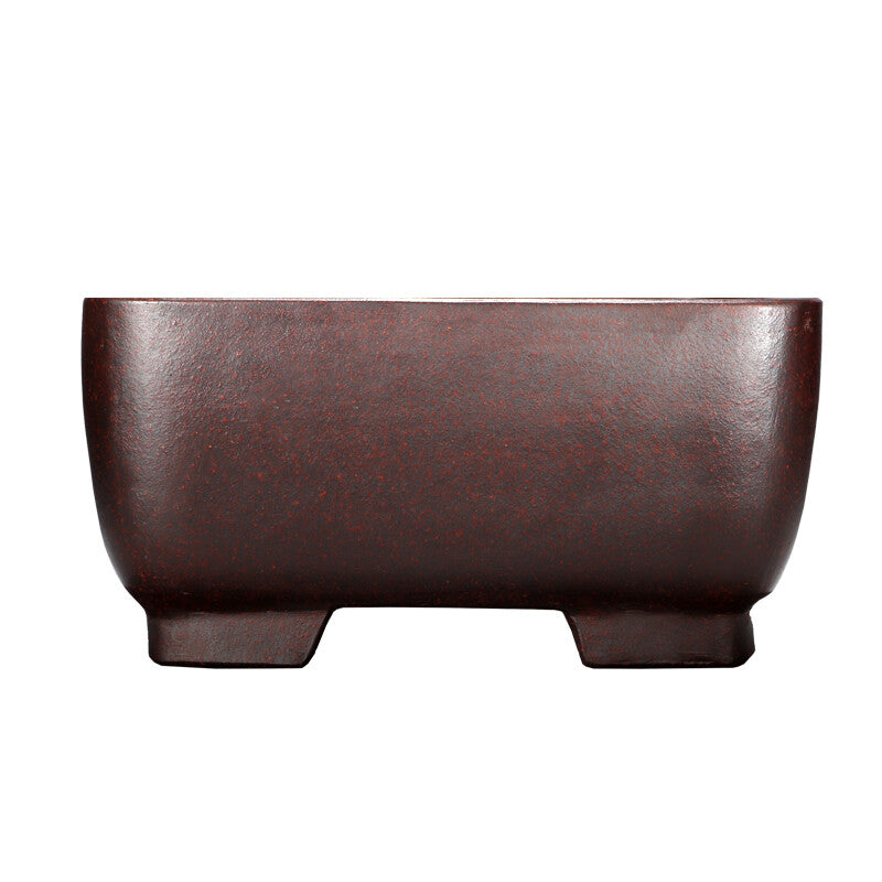 6 Yixing Zisha Classical Handmade Delicate Refine Square Potted Bonsai Plant Pot