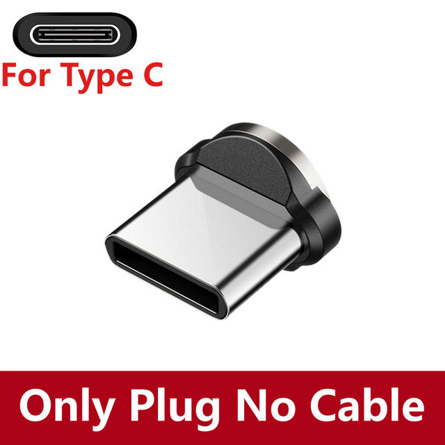 3-in-1 180°+360° Magnetic Charger Cable For Apple Micro USB Type-C Samsung LG