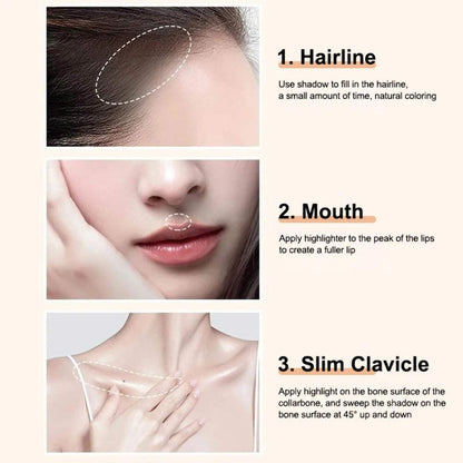 Hairline Shadow Powder 4g | Black Root Cover Up Concealer