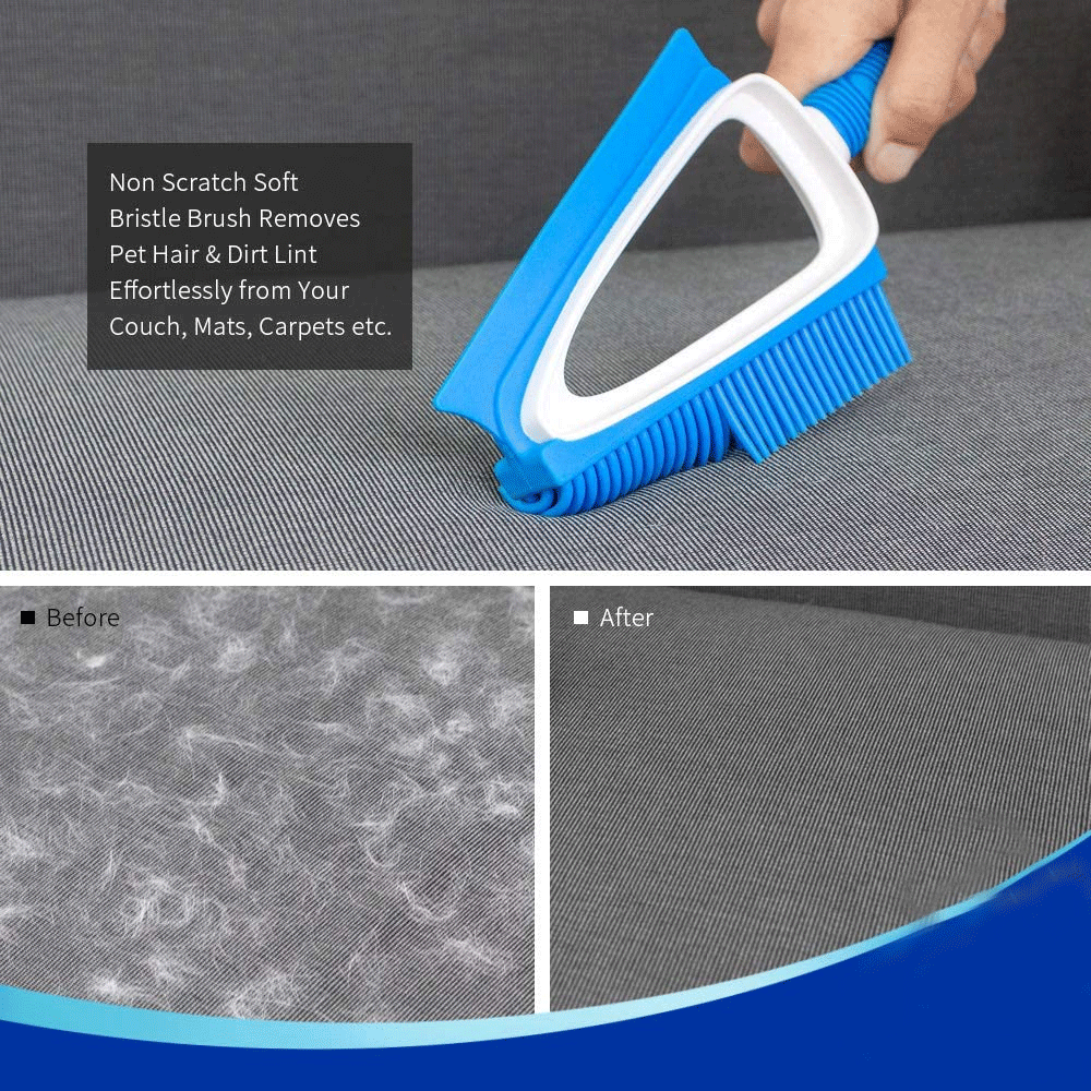 Adhesive brush pet hair cleaning scraper dust removal soft fur wear-resistant