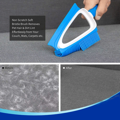 Adhesive brush pet hair cleaning scraper dust removal soft fur wear-resistant