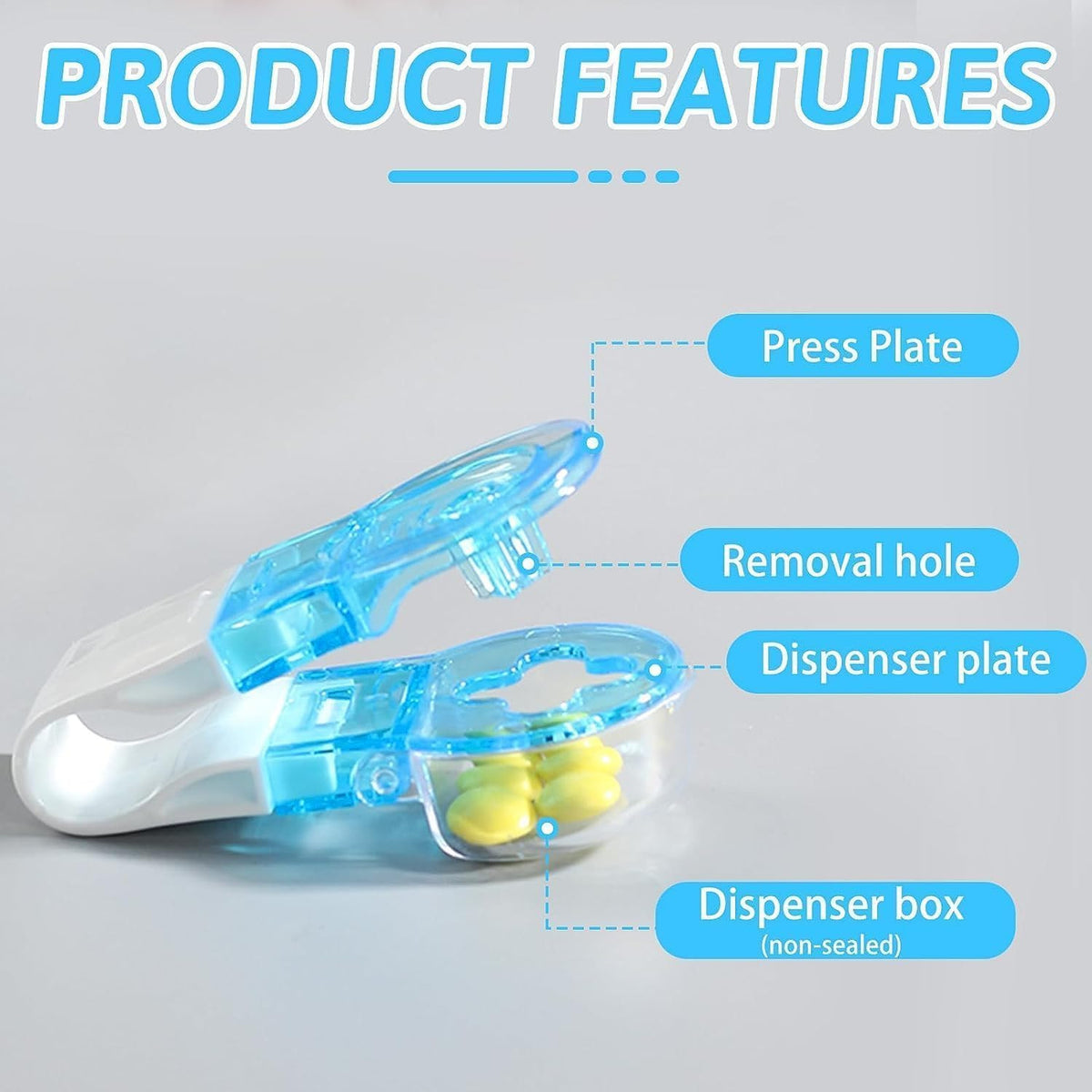 1-100Pcs Portable Pill Taker Anti Pollution Medicine Popper Tablet Dispenser