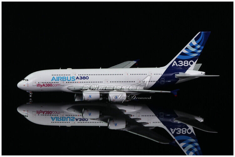 1:400 JC Wings AIRBUS A380 Own the sky Passenger Airplane Diecast Aircraft Model