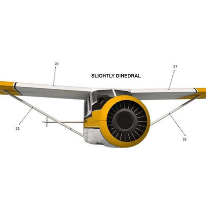 CAN 1:32 DHC-2 Beaver Float Seaplane 3D Plane Paper Model Aircraft Unassembled