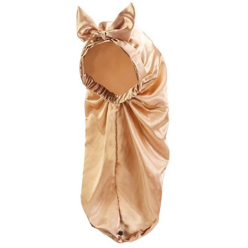 Satin Silk Bonnet Sleep Caps Head Cover Turban Wrap Long Hair Comfortable Gift