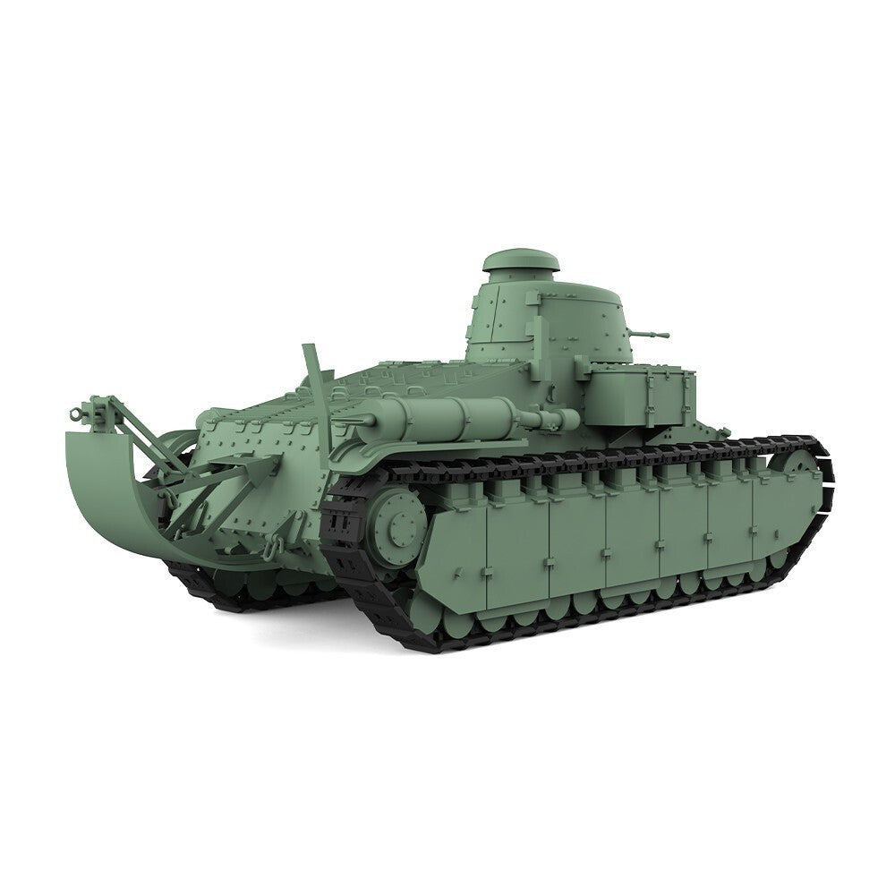 SSMODEL 1/87 HO Scale Railway Military Model Kit France Chare D1 Light Tank