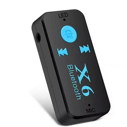 X6 Wireless Bluetooth 4.1 3.5mm AUX Audio Stereo Music Car Receiver Adapter Mic