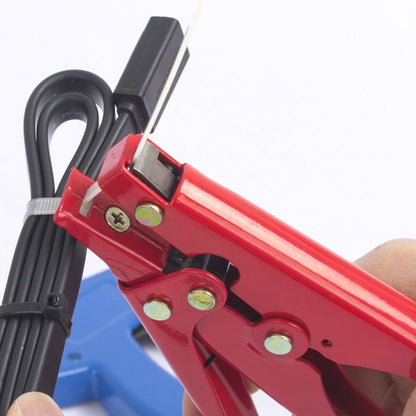 HS-519 Red 2.4-9mm Cable Tie Gun Tensioning Cutting Tool for Plastic Nylon Cable