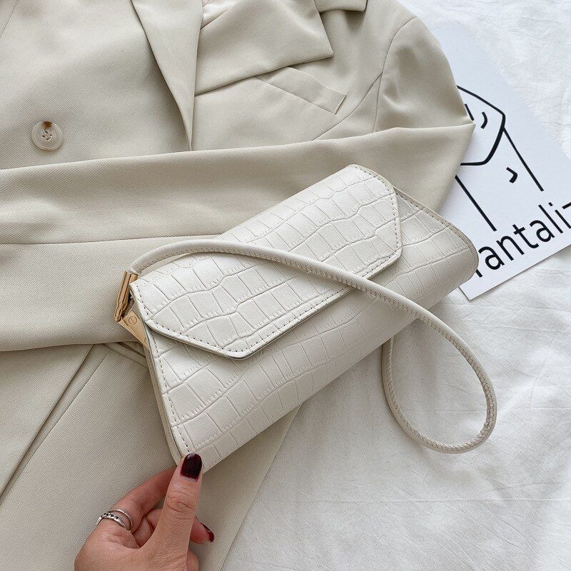 Retro Handbag Synthetic Leather Shoulder Totes Bag Portable Underarm Purse Bags