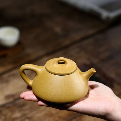 Bamboo Embossed Master Pot Real Yixing Zisha Duan Clay Shipiao Tea Pot Marked