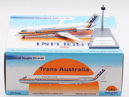 1:200 InFlight Trans Australia McDonnell Douglas DC-9-30 Airplane Diecast Model