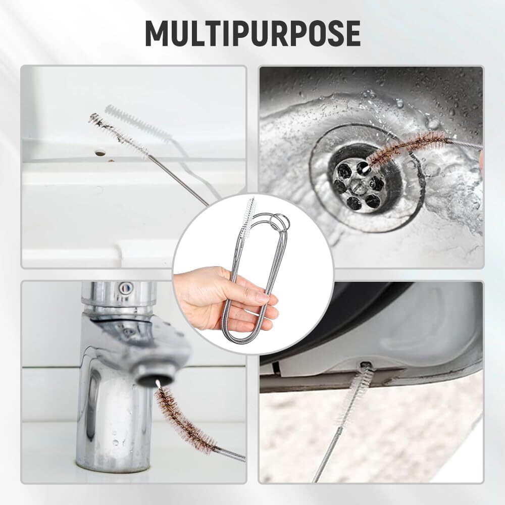 Refrigerator Scrub Brush Flexible Cleaner Hole Car Sunroof Drain Clog Remover